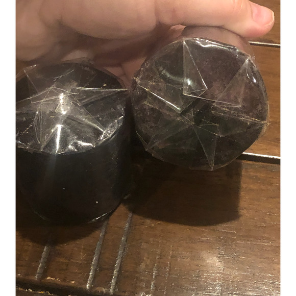 NWT TAG Black Sparkly Glitter Votive Candles Halloween Set of 4 - Picture 6 of 11